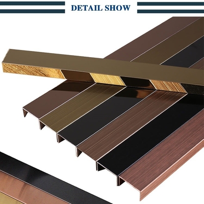 Decorative Stainless Steel Tile Trim 20mm PVD Stainless Steel U Trim