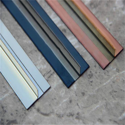 10FT Length Stainless Steel Decorative Trim Rose Gold Blue PVD Color Coating