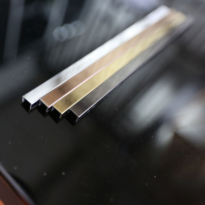 304 U Slot Stainless Steel Tile Trim Mirror Finish Thickness 0.65MM