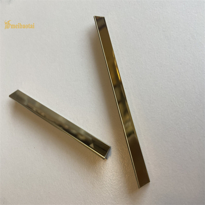 0.7MM Thickness 304 Stainless Steel Tile Trim Black Mirror Finished