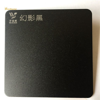 Καλή τιμή Μαύρο διακοσμητικό φύλλο 0.55mm ανοξείδωτου Sandblasted επίπεδη μορφή σε απευθείας σύνδεση