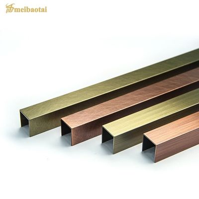 Καλή τιμή Χρώμα Inox 304 χαλκού χαλκού σχεδιαγράμματος του U ανοξείδωτου 8FT εξωτερική άκρη γωνιών σε απευθείας σύνδεση