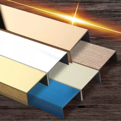 Decorative Stainless Steel Tile Trim 20mm PVD Stainless Steel U Trim