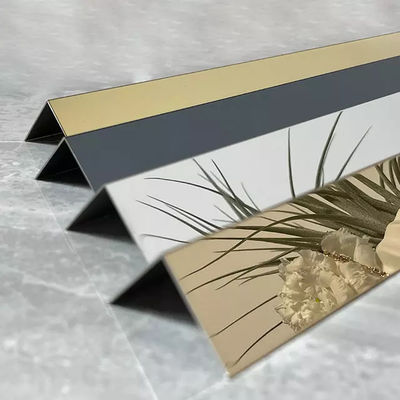 Καλή τιμή Χρυσό σχεδιάγραμμα κεραμιδιών μετάλλων ανοξείδωτου περιποίησης κεραμιδιών σκαλοπατιών μορφής Λ καθρεφτών σε απευθείας σύνδεση