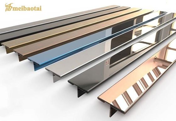 Καλή τιμή 2438mm Ατσάλι Επίδραση Tile Trim 304 Ατσάλι σε απευθείας σύνδεση