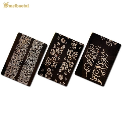 Μαύρο χαραγμένο μέταλλο φύλλο 1219x2438mm ανοξείδωτου ανελκυστήρων