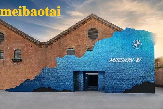 Καλή τιμή Ανώμαλο μπλε σαλόνι ομορφιάς τρίχας γραφείων διακοσμήσεων φύλλων ανοξείδωτου κυματισμών νερού σε απευθείας σύνδεση