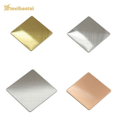 0.55mm πάχος 304 Grade hairline φύλλο από ανοξείδωτο χάλυβα 1219x2438mm για τα πάνελ ανελκυστήρα