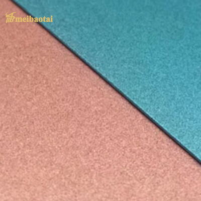 Ρόδινο μπλε Hairline φύλλο Sandblasted 0.45mm ανοξείδωτου πάχος
