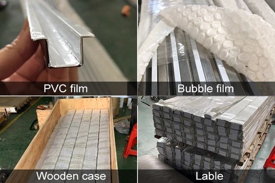 0.65mm πάχος Ατσάλινα πλακάκια Τρίμ με χρωματική επικάλυψη και V Grooved SS U V προφίλ