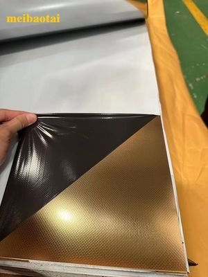 Καλή τιμή Λινό Χρυσό PVD Χρώμα Επεξεργασμένο φύλλο από ανοξείδωτο χάλυβα SS Διακοσμητική πλάκα σε απευθείας σύνδεση