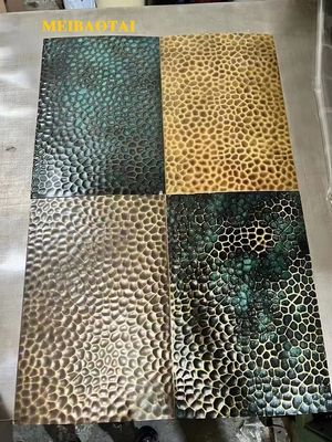 Καλή τιμή 4*8FT Αρχαίο χρώμα από ανοξείδωτο χάλυβα Επεξεργασμένο φύλλο 0,85mm πάχος σε απευθείας σύνδεση