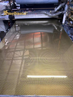 Καλή τιμή Χρυσό καθρέφτη χαρακτική φύλλα από ανοξείδωτο χάλυβα Ψυχρά κυλούμενα πλάκες SS σε απευθείας σύνδεση