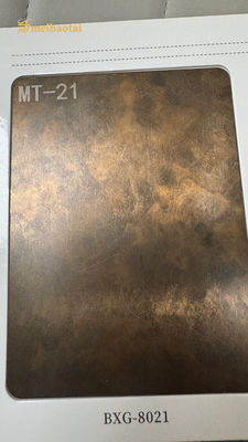 Καλή τιμή 304 Αρχαίο χάλκινο διακοσμητικό φύλλα από ανοξείδωτο χάλυβα σε απευθείας σύνδεση