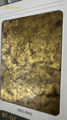 Καλή τιμή SS201 304 0.8MM Απομίμηση Χαλκού Χρώμα χαλύβδινο χαλύβδινο χαρτί διακόσμηση ξενοδοχείο πλάκα σε απευθείας σύνδεση