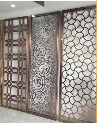 Καλή τιμή Προσαρμόσιμο διαχωριστικό δωματίου από ανοξείδωτο χάλυβα με κομψή λέιζερ κοπή σε απευθείας σύνδεση