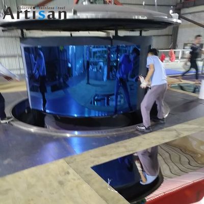 Καλή τιμή Πίνακας PVD από ανοξείδωτο χάλυβα με τυποποιημένο μπλε καθρέφτη ASTM σε απευθείας σύνδεση