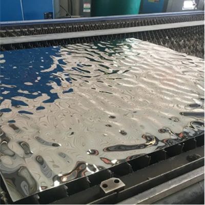 Καλή τιμή Ασημένιο καθρέφτη γυαλισμένο νερό κυματισμό φύλλο από ανοξείδωτο χάλυβα για εσωτερική διακόσμηση σε απευθείας σύνδεση