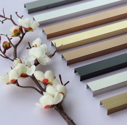 304 Ατσάλι U Profile Tile Trim με πάχος 0,65mm και μήκος 2438mm/3048mm