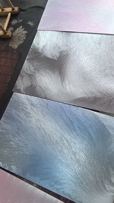 Καλή τιμή Διακοσμητικό Στούντιο από Πλάκα από Ανοξείδωτο Χάλυβα με Μοντέρνο Χρωματιστό Σχέδιο Βούρτσας σε απευθείας σύνδεση