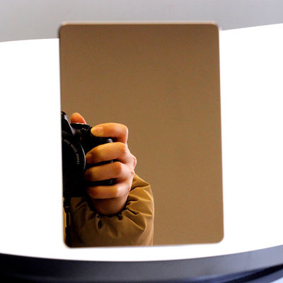 Καλή τιμή Χρυσό σοκολάτα καθρέφτη τελική διακοσμητική φύλλα από ανοξείδωτο χάλυβα σε απευθείας σύνδεση