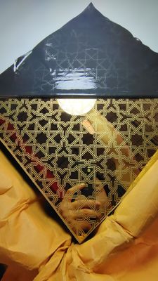 Καλή τιμή καυτή πώληση Χρυσός Καθρέφτης ανοξείδωτο ατσάλι χαρακτικό φύλλο διακοσμητική πλάκα σε απευθείας σύνδεση