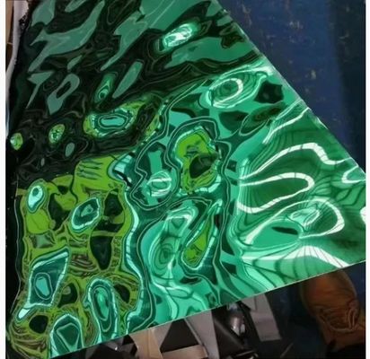 Καλή τιμή Έγχρωμη επίστρωση PVD με σχέδιο κυματισμού νερού από ανοξείδωτο χάλυβα για εσωτερική διακόσμηση σε απευθείας σύνδεση