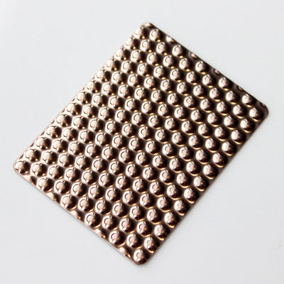 Χρυσόγλυφο σφραγισμένο φύλλο από ανοξείδωτο χάλυβα Μεταλλικό διακοσμητικό φύλλο