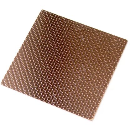 Ροζ Χρυσό Καθρέφτης Ανάγλυφο Φύλλο Ανοξείδωτου Χάλυβα Βαθμού 201 με Πάχος 0,85mm για Διακοσμητική Χρήση