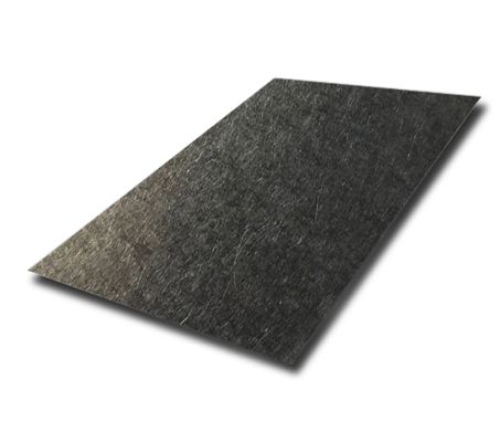 Φύλλο ανοξείδωτου χάλυβα SS304 με επίστρωση PVD σε χρώμα και φινίρισμα hairline, διαστάσεων 1219x2438mm, για διακοσμητικά πάνελ τοίχου