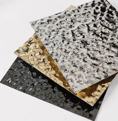 Καλή τιμή Αντιαποκρισία χρώμα ανοξείδωτο χάλυβα νερό κυματισμό φύλλο διακόσμηση οροφή σε απευθείας σύνδεση