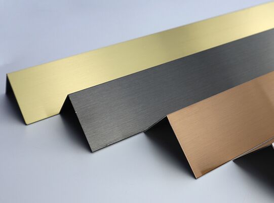 Καλή τιμή Μαύρο καθρέφτη / hairline από ανοξείδωτο χάλυβα L V Tile Trim Διακόσμηση τοίχου σε απευθείας σύνδεση