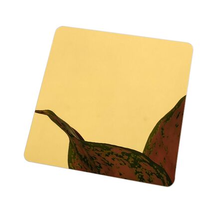 Καλή τιμή Καυτή Πώληση Χρυσό Καθρέφτη Χρώμα Ανοξείδωτο Ατσάλι Φύλλο Διακόσμηση Τοίχου σε απευθείας σύνδεση