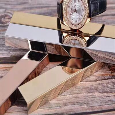 Προσαρμοσμένο μέγεθος 304 ανοξείδωτο ατσάλι σχήμα U τελείωμα πλακιδίων με επιφάνεια καθρέφτη