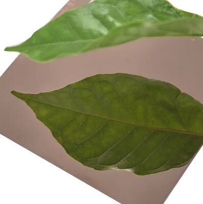 Ανθεκτικό πάνελ από ανοξείδωτο ατσάλι 304 σε χρώμα ροζ χρυσού με καθρέφτη για διακόσμηση σπιτιού