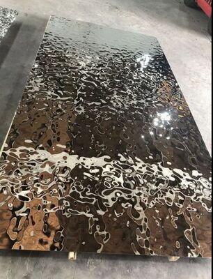 Λούξυ καθρέφτης νερού κυματισμός φύλλα από ανοξείδωτο χάλυβα για σχεδιαστές οροφές