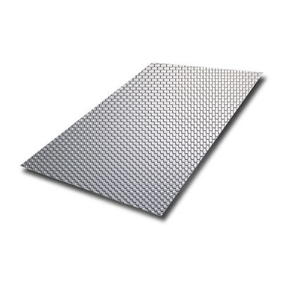 Silver Polish Embossed Stainless Steel Sheet with 0.85mm Thickness and 3048mm Length for Decorative Wall Panels