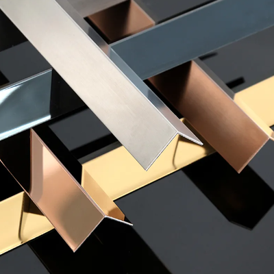 304 από ανοξείδωτο χάλυβα L Angle Trim Metal Edge Guard για τοίχο κεραμίδας γωνία
