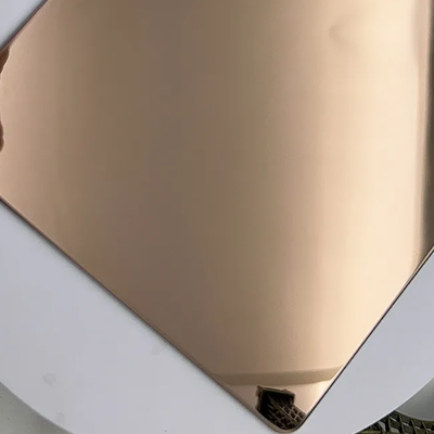304 Rose Gold Mirror Ατσάλινο φύλλο για ανελκυστήρα και διακόσμηση ξενοδοχείων