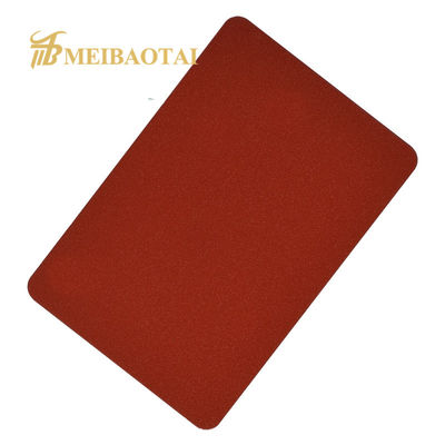 1219mm πλάτος PVD χρώμα επικαλυμμένο αμμοκροτημένο διακοσμητικό φύλλο από ανοξείδωτο χάλυβα για τοίχους κουζίνας