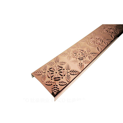 304 U Slot Stainless Steel Tile Trim Mirror Finish Thickness 0.65MM