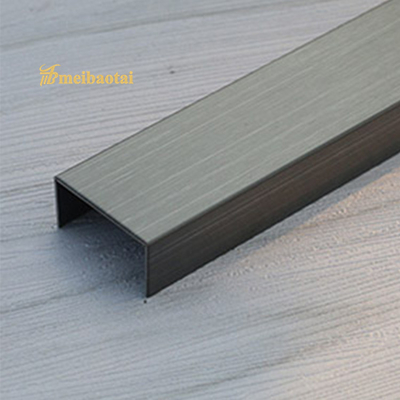 Hairline επιφάνεια περιποίησης ακρών συνόρων Bullnose μετάλλων ανοξείδωτου 10mm