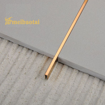 Καλή τιμή PVD Rose Golden 6mm Ατσάλινο Κεραμίδιο Τρίμ U Προφίλ με πρότυπο JIS για τοίχο διακόσμηση σε απευθείας σύνδεση
