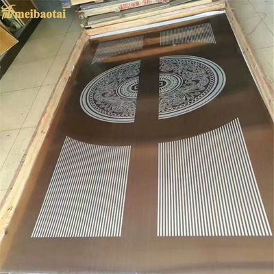 Καλή τιμή 0.95mm πάχος 304 πλακέτα από ανοξείδωτο χάλυβα με χαραγμένο σχέδιο για ανελκυστήρες σε 1219x2438mm μέγεθος σε απευθείας σύνδεση