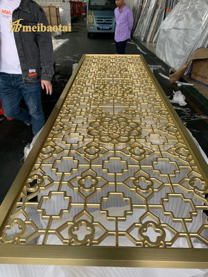 Καλή τιμή Χρυσό EN τυποποιημένο PVD επίστρωμα διαιρετών δωματίων πλαισίων χάλυβα SS201 σε απευθείας σύνδεση