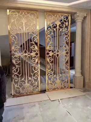 Καλή τιμή 201 304 Χάλυβα από ανοξείδωτο χάλυβα Διαχωριστής δωματίου με τσακισμένο σχήμα Διακόσμηση ξενοδοχείου σε απευθείας σύνδεση