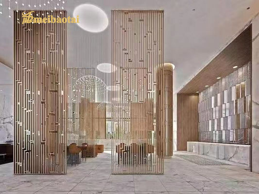 Καλή τιμή Προσαρμόστε τα χωρίσματα διαιρετών δωματίων μετάλλων οθόνης SS τέχνης διακοσμητικά για το ξενοδοχείο σε απευθείας σύνδεση