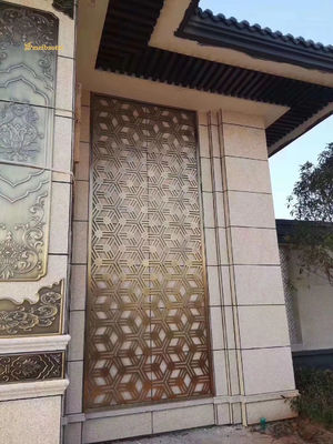 Προσαρμοσμένο σχέδιο, επίστρωση ροζ χρυσού, πάχος 8mm, ανοξείδωτο ατσάλι, διαχωριστικό δωματίου, διακοσμητική οθόνη, διαχωριστικό