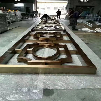 Καλή τιμή 201 304 Χάλυβα από ανοξείδωτο Χάλυβα Διαχωριστικό δωματίου Διακόσμηση ξενοδοχείου Προσαρμόσιμο μέγεθος σε απευθείας σύνδεση