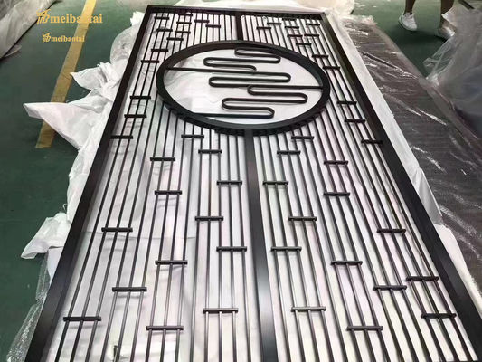 Καφέ χρώμα εξατομικευμένο μέγεθος επιφάνεια τρίχας από ανοξείδωτο χάλυβα χώρος διαχωρισμός μέταλλο διακοσμητική οθόνη